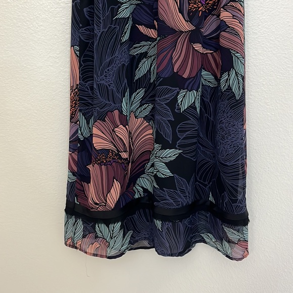 Anthropologie Maeve Dress X-Small Floral Breton midi - Picture 15 of 17